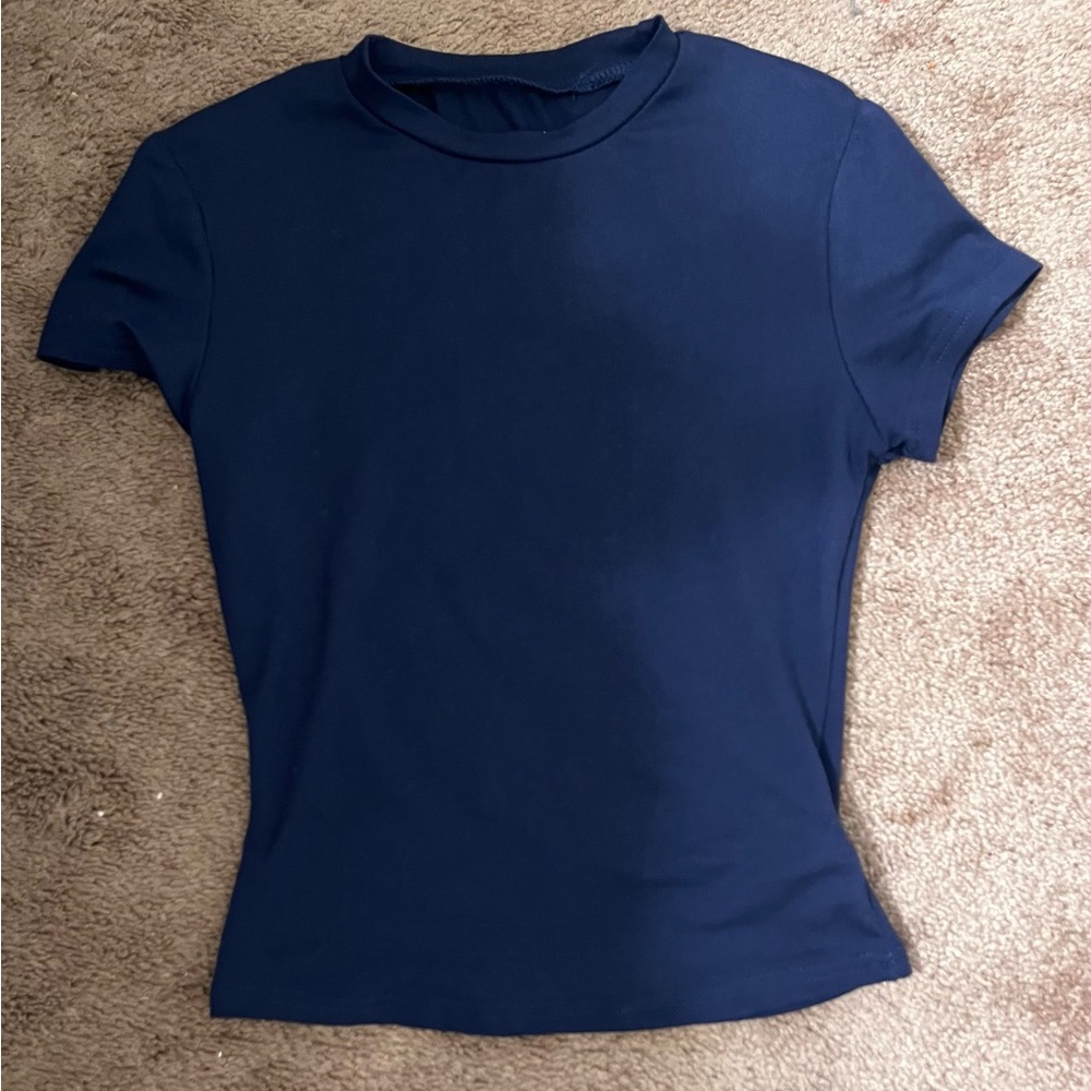 Classic Navy Blue Women's Top